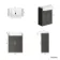 Monaco Graphite Grey Traditional Basin Vanity 600mm - Brass Knurled Handles