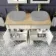 Lucia Chalk White Cabinet with Oak Effect Top 1200mm (Excludes Counter Top Basins) - Brass Knurled Handles