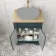 Lucia Inky Blue Cabinet with Oak Effect Top 640mm (Excludes Counter Top Basin) - Brass Knurled Handles