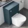 Harper Navy Blue Back To Wall Unit and Boston Toilet