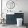 Harper Navy Blue Combination Vanity Basin and Tucson Toilet 1200mm - Left Handed