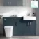 Harper Navy Blue Combination Vanity Basin and Houston Toilet 1500mm