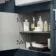 Harper Navy Blue Combination Vanity Basin and Boston Toilet 1500mm