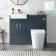 Harper Navy Blue Combination Vanity Basin & Tucson Toilet 1000mm