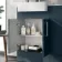 Harper Navy Blue Combination Vanity Basin with Marble Top & Houston Toilet 1000mm