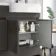 Foster Tungsten Grey Basin Vanity With Back To Wall Unit 1200mm (Excludes Toilet) - Right Handed