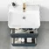 Corsica Inky Blue Basin Drawer Vanity 600mm
