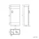 Quartz Gloss White Cloakroom Floor Standing Basin Vanity 400mm - Black Accents