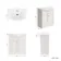 Capri Cotton White Vanity with Semi Recessed Basin 750mm - Brushed Handles