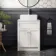 Milos Cotton White Vanity with Troy Basin 600mm - Brushed Handles