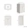 Milos Cotton White Vanity with Troy Basin 600mm - Chrome Handles