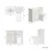 Milos Cotton White Combination Vanity Basin and Houston Toilet 1000mm - Chrome Handles