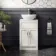 Milos Cotton White Vanity with Oval Basin 500mm - Traditional Handles