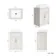 Milos Cotton White Vanity with Troy Basin 600mm - Traditional Handles