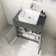 Milos Slate Grey Vanity with Troy Basin 800mm - Traditional Handles