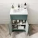 Milos Mystic Green Basin Vanity 500mm - Brushed Handles
