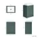 Milos Mystic Green Vanity with Troy Basin 600mm - Chrome Handles