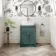 Milos Mystic Green Vanity with Troy Basin 600mm - Traditional Handles