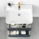 Corsica Inky Blue Wall Hung Basin Drawer Vanity 600mm