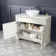 Lucia Chalk White Vanity with Marble Top & Oval Counter Top Basin 1030mm