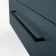 Elba Inky Blue Wall Hung Basin Drawer Vanity 1000mm - Black Accents