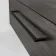 Elba Charcoal Elm Wall Hung Basin Drawer Vanity 1000mm - Black Accents