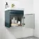 Corsica Inky Blue Wall Hung Slimline Basin Vanity 400mm