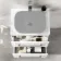 Omaha Gloss White Wall Hung Drawer Vanity with Marble Top 600mm - Excludes Counter Top Basin