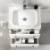 Omaha Gloss White Wall Hung Drawer Vanity with Marble Top & Marin Basin 600mm