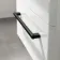 Omaha Gloss White Wall Hung Drawer Vanity with Marble Top 600mm (Excludes Counter Top Basin) - Black Accents