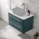 Omaha Mystic Green Wall Hung Drawer Vanity with Marble Top 800mm - Excludes Counter Top Basin