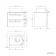 Omaha Linen White Wall Hung Drawer Vanity with Marble Top & Curved Counter Top Basin 600mm - Black Accents
