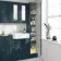 Monaco Inky Blue Floor Standing Tall Cabinet Unit 1900x300mm