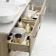 Elba Dawn Oak Double Wall Hung Drawer Vanity with Marble Top & Oval Basin 1200mm