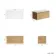 Malta Fluted Country Oak Wall Hung Drawer Vanity with Marble Top 800mm - Excludes Counter Top Basin