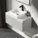 Malta Fluted Coastal White Wall Hung Drawer Vanity with Marble Top & Marin Basin 800mm