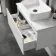 Malta Fluted Coastal White Wall Hung Drawer Vanity with Marble Top & Marin Basin 800mm