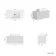 Malta Fluted Coastal White Wall Hung Drawer Vanity with Marble Top & Marin Basin 800mm