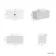 Malta Fluted Coastal White Wall Hung Drawer Vanity with Marble Top & Nevis Basin 800mm