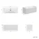 Malta Fluted Coastal White Wall Hung Basin Drawer Vanity 1000mm