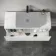 Malta Fluted Coastal White Wall Hung Drawer Vanity with Marble Top 1000mm - Excludes Counter Top Basin