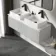 Malta Fluted Coastal White Double Wall Hung Drawer Vanity with Marble Top & Cody Basin 1200mm