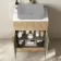 Havana Fluted Country Oak Cabinet with Marble Top 600mm (Excludes Counter Top Basin) - Brushed Brass Accents