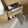 Sicily Fluted Country Oak Side Cabinet Unit 300mm - Chrome Handles