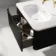 Sorrento Fluted Matt Black Wall Hung Drawer Vanity with Matt White Basin 800mm