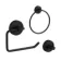 Sofia Matt Black 3 Pieces Accessory Set
