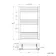 Barcelona Electric Antique Gold Straight Heated Towel Rail 800x500mm