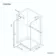 Vienna Matt Black Easy Clean 8mm Hinged Shower Enclosure 1200x900mm