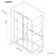London Matt Black Grid 6mm Sliding Shower Enclosure 1400x800mm