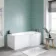 P Shaped 1600 Shower Bath - Right Handed